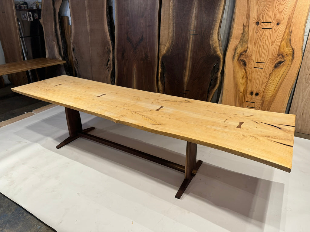 American Elm on Black Walnut Base with Black Walnut Embellishments