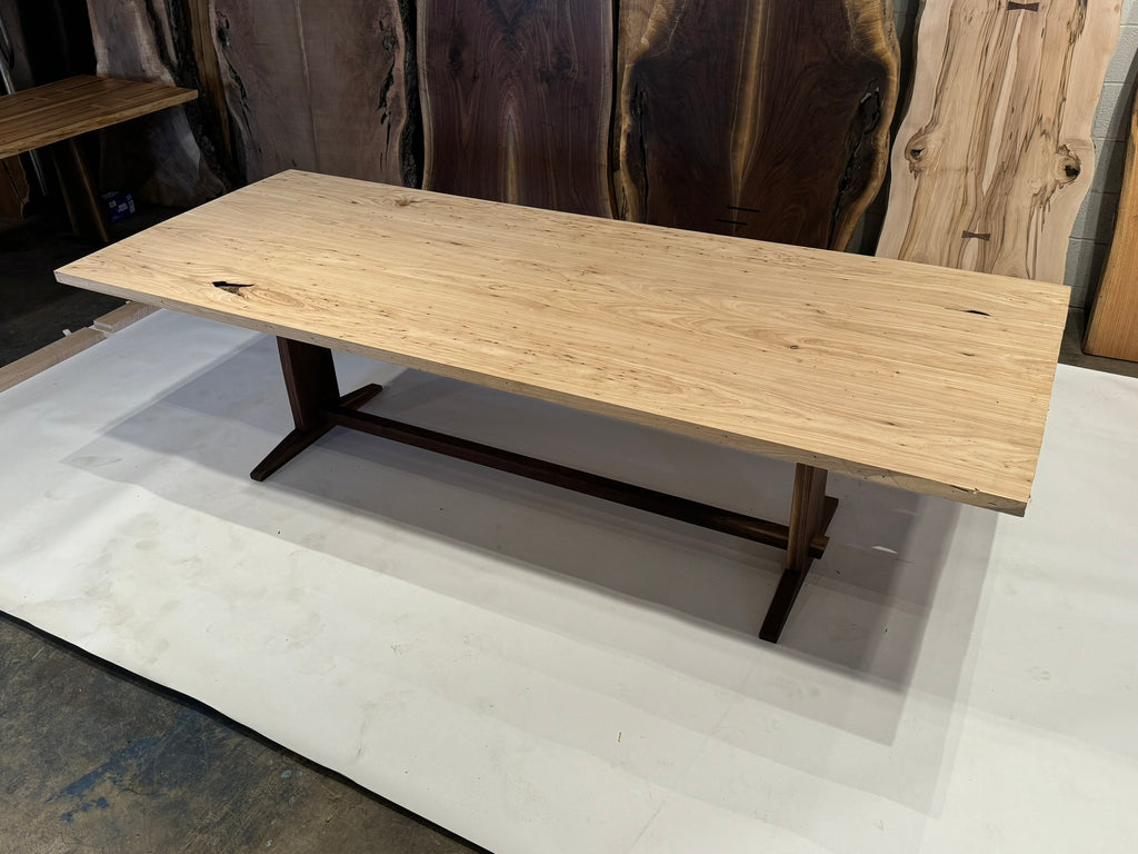 Figured Red Elm on Black Walnut Base