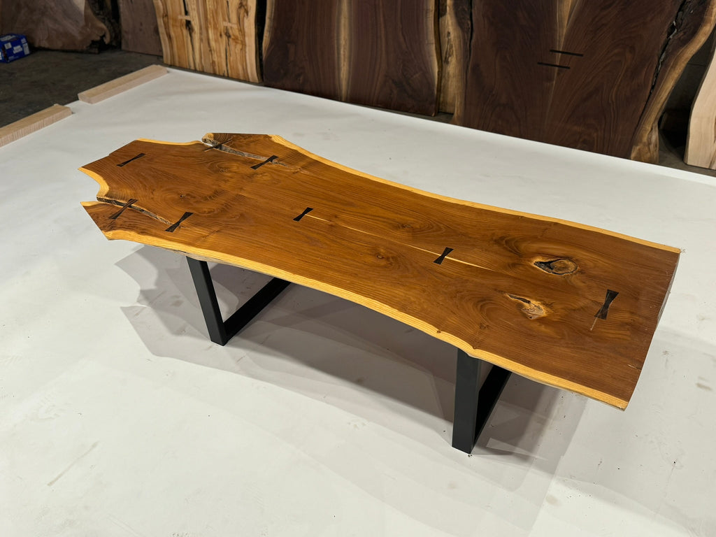 Mulberry Embellished with Macassar Ebony on Steel Base