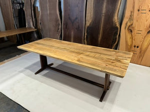 Figured Maple with Maple Embellishments on Black Walnut Base