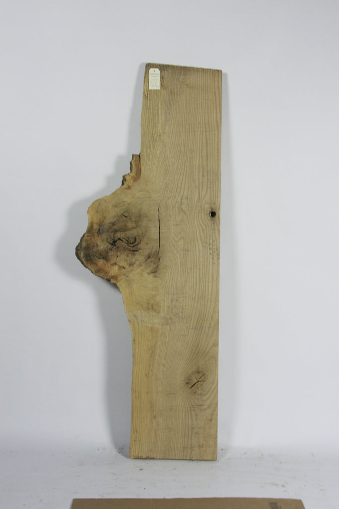 Live Edge Hardwood Slab: Old Growth Red Oak, Rough Sawn