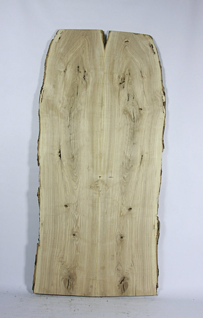 Live Edge Book Match Slab: Figured Ash Wood