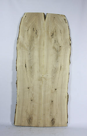 Live Edge Book Match Slab: Figured Ash Wood