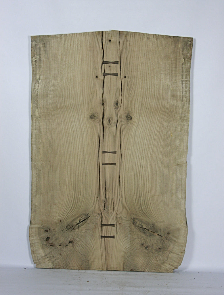 Live Edge Dining Table: Old Growth Red Oak & Macassar Ebony