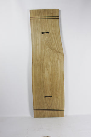 Live Edge Shelf: Red Elm & Macassar Ebony